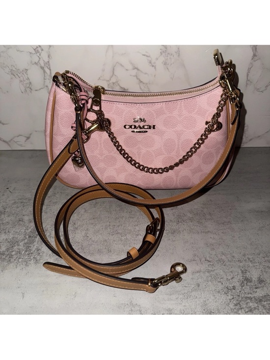 Coach Handbags - Coach Teri Shoulder Bag In Signature CanvasPowder Pink